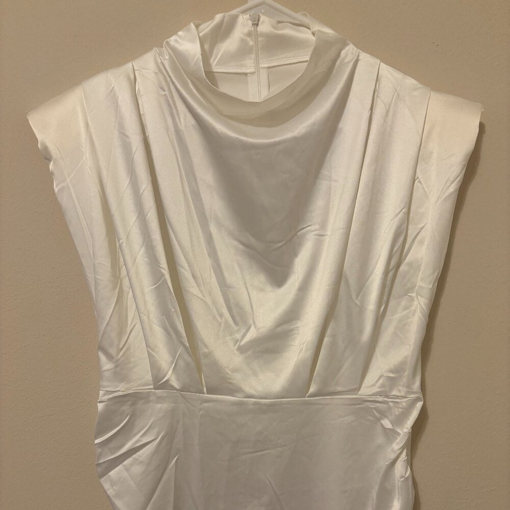 Satin White Dress